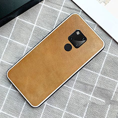 Custodia Lusso Pelle Cover per Huawei Mate 20 Arancione