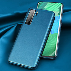 Custodia Lusso Pelle Cover per Huawei Nova 7 SE 5G Blu