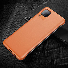 Custodia Lusso Pelle Cover per Huawei Nova 7i Arancione