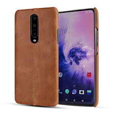 Custodia Lusso Pelle Cover per OnePlus 7 Pro Arancione