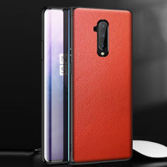 Custodia Lusso Pelle Cover per OnePlus 7T Pro 5G Rosso