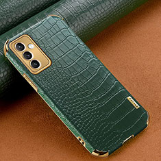 Custodia Lusso Pelle Cover per Samsung Galaxy A05s Verde