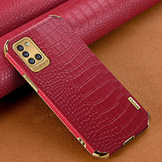 Custodia Lusso Pelle Cover per Samsung Galaxy A31 Rosso