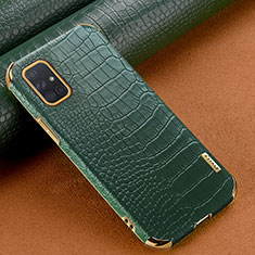 Custodia Lusso Pelle Cover per Samsung Galaxy A71 4G A715 Verde