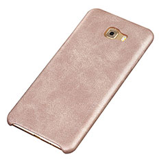 Custodia Lusso Pelle Cover per Samsung Galaxy C9 Pro C9000 Oro