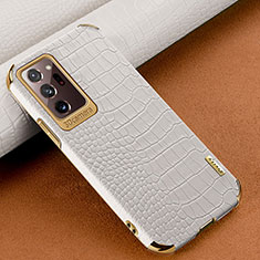 Custodia Lusso Pelle Cover per Samsung Galaxy Note 20 Ultra 5G Bianco