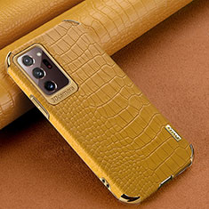 Custodia Lusso Pelle Cover per Samsung Galaxy Note 20 Ultra 5G Giallo