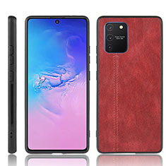 Custodia Lusso Pelle Cover per Samsung Galaxy S10 Lite Rosso