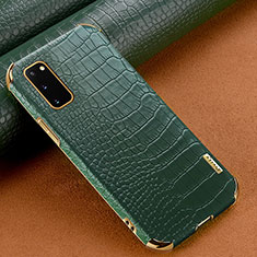 Custodia Lusso Pelle Cover per Samsung Galaxy S20 Verde