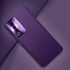 Custodia Lusso Pelle Cover per Vivo X50 5G Viola