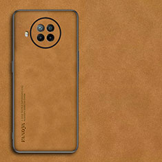 Custodia Lusso Pelle Cover per Xiaomi Mi 10T Lite 5G Marrone