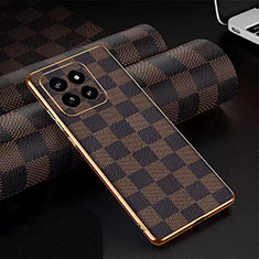 Custodia Lusso Pelle Cover per Xiaomi Mi 14 Pro 5G Marrone