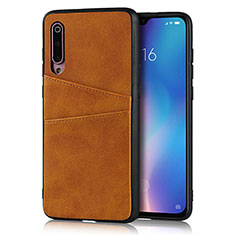 Custodia Lusso Pelle Cover per Xiaomi Mi 9 Arancione