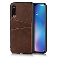 Custodia Lusso Pelle Cover per Xiaomi Mi 9 Marrone