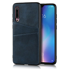 Custodia Lusso Pelle Cover per Xiaomi Mi A3 Lite Blu