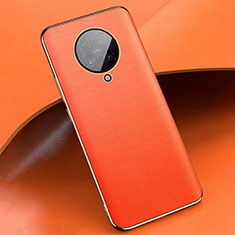 Custodia Lusso Pelle Cover per Xiaomi Poco F2 Pro Arancione