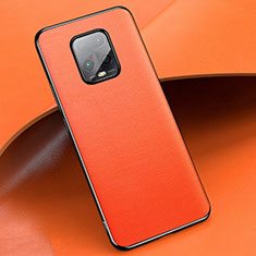 Custodia Lusso Pelle Cover per Xiaomi Redmi 10X 5G Arancione