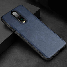 Custodia Lusso Pelle Cover per Xiaomi Redmi K30 5G Blu