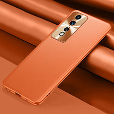 Custodia Lusso Pelle Cover QK1 per Huawei Honor 80 GT 5G Arancione