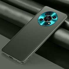 Custodia Lusso Pelle Cover QK1 per Huawei Honor Magic4 Lite 5G Verde