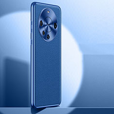 Custodia Lusso Pelle Cover QK1 per Huawei Mate 60 Pro Blu