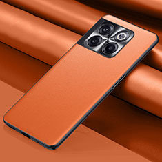 Custodia Lusso Pelle Cover QK1 per OnePlus 10T 5G Arancione