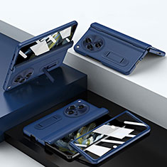 Custodia Lusso Pelle Cover QK1 per OnePlus Open 5G Blu