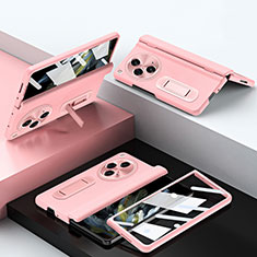 Custodia Lusso Pelle Cover QK1 per OnePlus Open 5G Rosa
