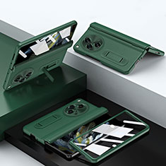 Custodia Lusso Pelle Cover QK1 per OnePlus Open 5G Verde