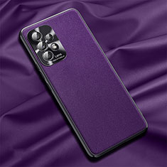 Custodia Lusso Pelle Cover QK1 per Samsung Galaxy A32 5G Viola