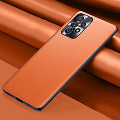 Custodia Lusso Pelle Cover QK1 per Samsung Galaxy A33 5G Arancione
