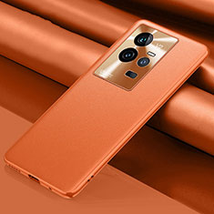 Custodia Lusso Pelle Cover QK1 per Vivo iQOO 11 Pro 5G Arancione