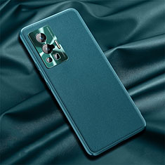 Custodia Lusso Pelle Cover QK1 per Vivo X70 Pro 5G Verde