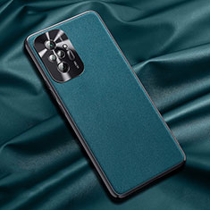 Custodia Lusso Pelle Cover QK1 per Xiaomi Redmi Note 10 Pro Max Verde
