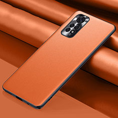 Custodia Lusso Pelle Cover QK1 per Xiaomi Redmi Note 11 Pro 5G Arancione