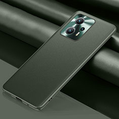 Custodia Lusso Pelle Cover QK1 per Xiaomi Redmi Note 11T Pro 5G Verde Militare