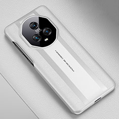 Custodia Lusso Pelle Cover QK2 per Huawei Honor Magic5 5G Bianco