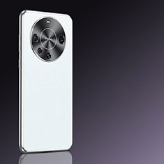 Custodia Lusso Pelle Cover QK2 per Huawei Mate 60 Bianco