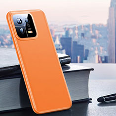Custodia Lusso Pelle Cover QK2 per Xiaomi Mi 13 5G Arancione