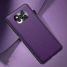 Custodia Lusso Pelle Cover QK2 per Xiaomi Poco X3 NFC Viola