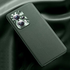 Custodia Lusso Pelle Cover QK2 per Xiaomi Redmi Note 11T Pro 5G Verde Militare