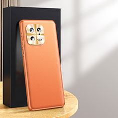 Custodia Lusso Pelle Cover QK3 per Xiaomi Mi 13 5G Arancione