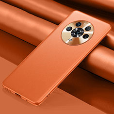 Custodia Lusso Pelle Cover QK4 per Huawei Honor Magic4 5G Arancione