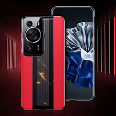 Custodia Lusso Pelle Cover QK4 per Huawei P60 Pro Rosso