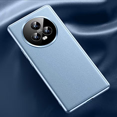 Custodia Lusso Pelle Cover QK5 per Huawei Honor Magic5 5G Cielo Blu