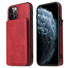 Custodia Lusso Pelle Cover R01 per Apple iPhone 12 Pro Rosso