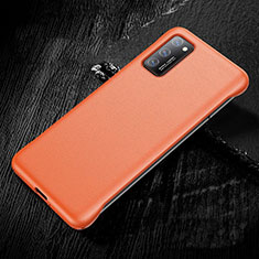 Custodia Lusso Pelle Cover R01 per Huawei Honor V30 5G Arancione