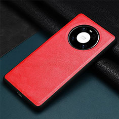 Custodia Lusso Pelle Cover R01 per Huawei Mate 40E 4G Rosso