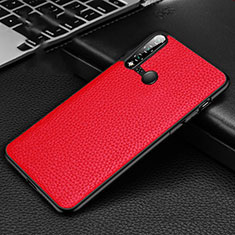 Custodia Lusso Pelle Cover R01 per Huawei Nova 5i Rosso