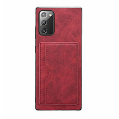 Custodia Lusso Pelle Cover R01 per Samsung Galaxy Note 20 5G Rosso